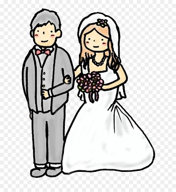 Illustration Marriage Wedding Single person couple - illustration flyer 