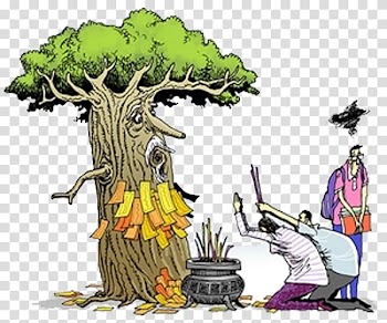 Illustration, Meet the god tree transparent background PNG clipart