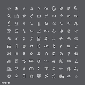 Illustration mixed icons set | Free stock vector - 388950