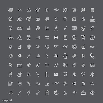 Illustration mixed icons set | Free stock vector - 389112