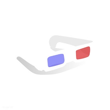 Illustration of 3D glasses | Free stock vector - 384935