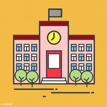 Illustration of a big school | Free stock vector - 504797