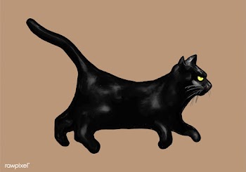 Illustration of a black cat icon vector for H.. | Free stock vector - 486706
