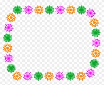 Illustration Of A Blank Frame Border Of Colorful Shapes - Mothers Day Border Template