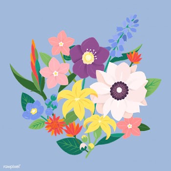 Illustration of a bouquet of flowers | Free stock vector - 389080