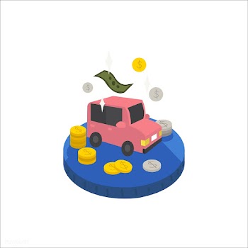 Illustration of a car and cash icon | Free stock vector - 60247
