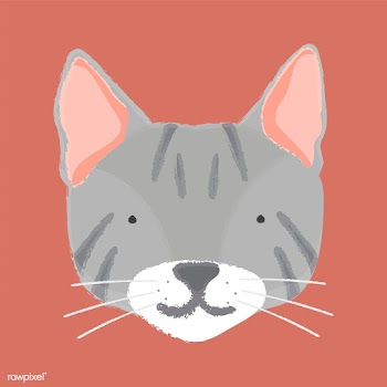 Illustration of a cat's head | Free stock vector - 60390