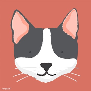 Illustration of a cat's head | Free stock vector - 60392