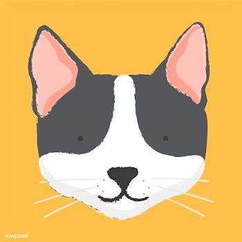 Illustration of a cat's head | Free stock vector - 60658