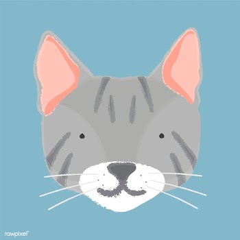 Illustration of a cat's head | Free stock vector - 60678