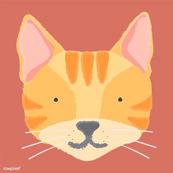Illustration of a cat's head | Free stock vector - 60693