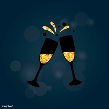 Illustration of a champagne toast | Free stock vector - 266484