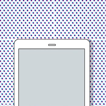 Illustration of a digital tablet | Free stock vector - 716