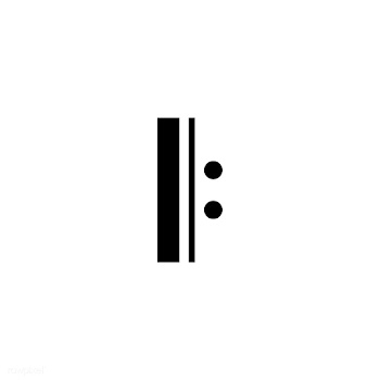 Illustration of a double bar musical note | Free stock vector - 412624