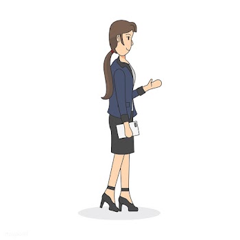 Illustration of a female office worker | Free stock vector - 399557