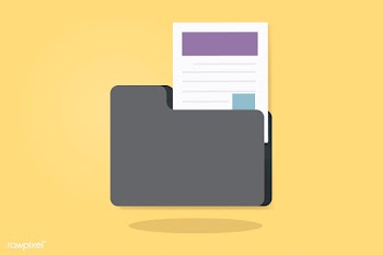 Illustration of a folder with document | Free stock vector - 327245