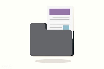 Illustration of a folder with document | Free stock vector - 327281