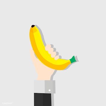 Illustration of a hand holding a banana | Free stock vector - 251766