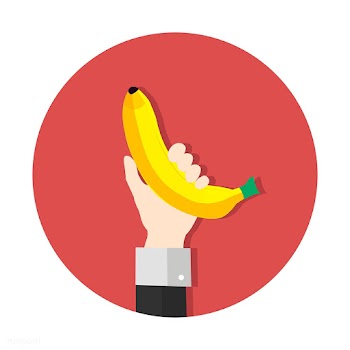 Illustration of a hand holding a banana | Free stock vector - 251770