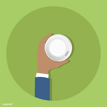 Illustration of a hand holding a cup of coffe.. | Free stock vector - 251706