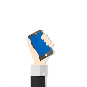 Illustration of a hand holding a mobile phone | Free stock vector - 251713