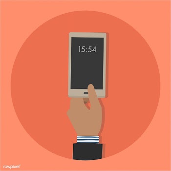 Illustration of a hand holding a mobile phone | Free stock vector - 251721