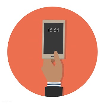 Illustration of a hand holding a mobile phone | Free stock vector - 251746
