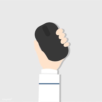 Illustration of a hand holding a mouse | Free stock vector - 251759