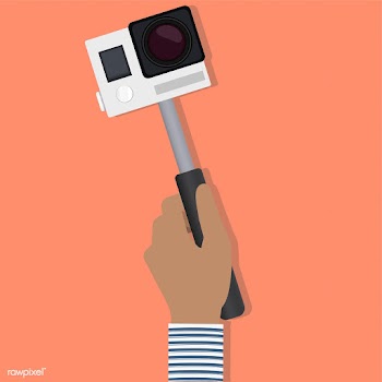 Illustration of a hand holding an action came.. | Free stock vector - 251663