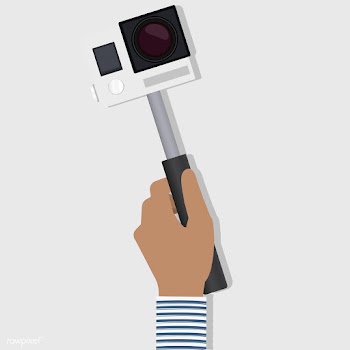 Illustration of a hand holding an action came.. | Free stock vector - 251715