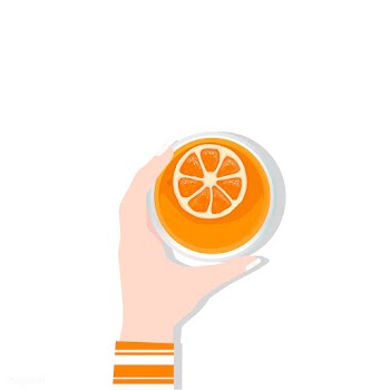 Illustration of a hand holding glass of orang.. | Free stock vector - 251775