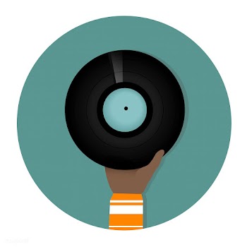 Illustration of a hand holding vinyl record | Free stock vector - 251742