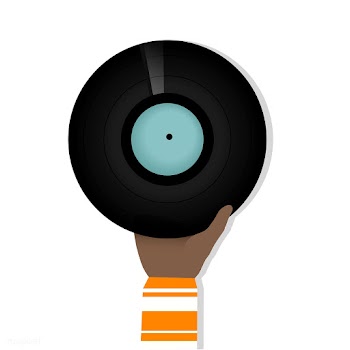 Illustration of a hand holding vinyl record | Free stock vector - 251753