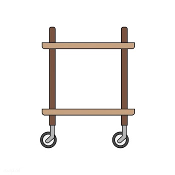 Illustration of a kitchen trolley | Free stock vector - 399473