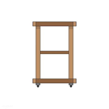 Illustration of a kitchen trolley | Free stock vector - 399480