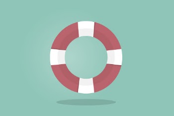 Illustration of a life buoy
