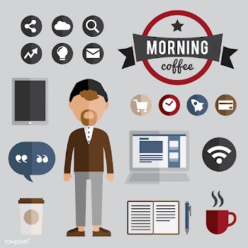 Illustration of a man isolated | Free stock vector - 389046
