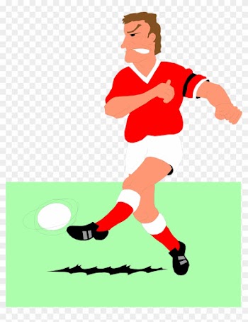 Illustration Of A Man Playing Soccer - Clip Art