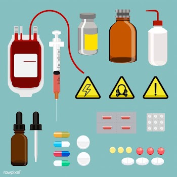 Illustration of a medical equipment set | Free stock vector - 462841