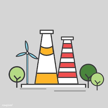 Illustration of a power station | Free stock vector - 504796