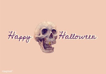 Illustration of a skull and Happy Halloween i.. | Free stock vector - 486699