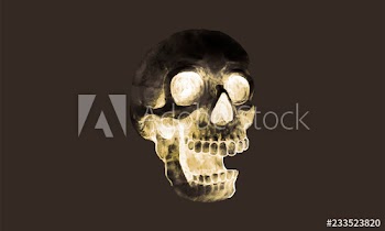 Illustration of a skull icon vector for Halloween