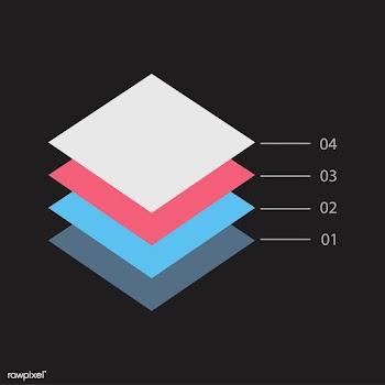 Illustration of a stack graph | Free stock vector - 77882