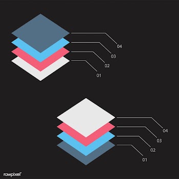 Illustration of a stack graph | Free stock vector - 77887