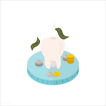 Illustration of a tooth and cash icon | Free stock vector - 60268