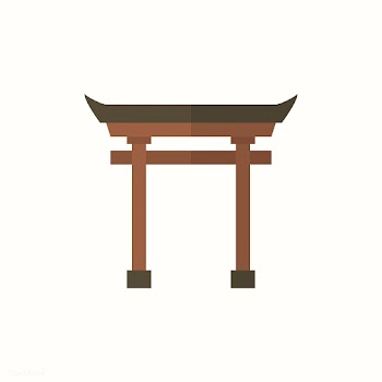 Illustration of a Torii gate | Free stock vector - 412437