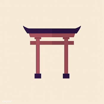 Illustration of a Torii gate | Free stock vector - 412501