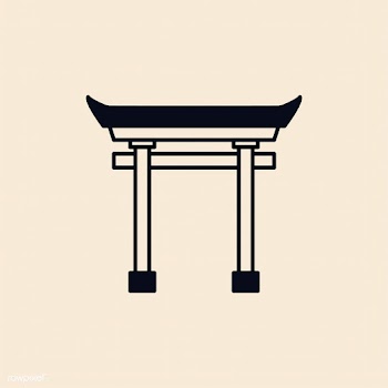 Illustration of a Torii gate | Free stock vector - 412518