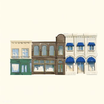 Illustration of a vintage European city build.. | Free stock vector - 393520
