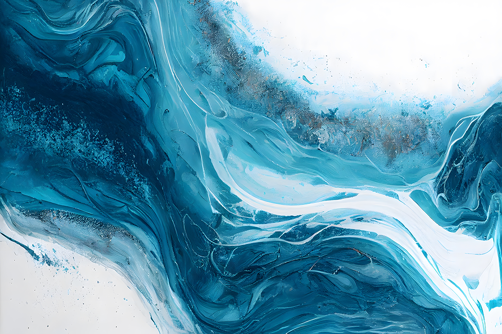 Illustration of a white and blue marble texture with beautiful tones - suitable for a background - ai generated